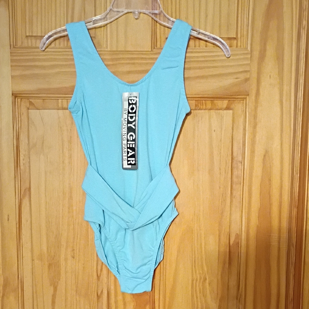 Vintage Body Gear Light Blue Leotard